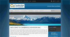 Desktop Screenshot of cambridgeadvisors.net