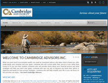 Tablet Screenshot of cambridgeadvisors.net